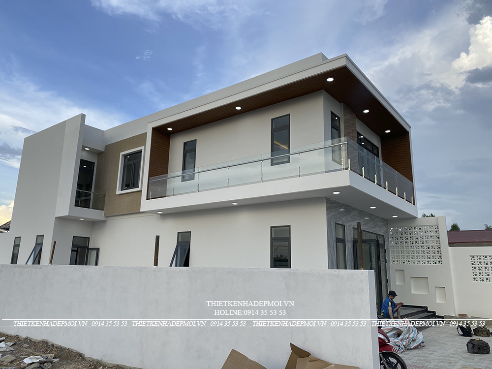 Hình ảnh thi công hoàn thiện biệt thự nhà chị tuyết - bình dương