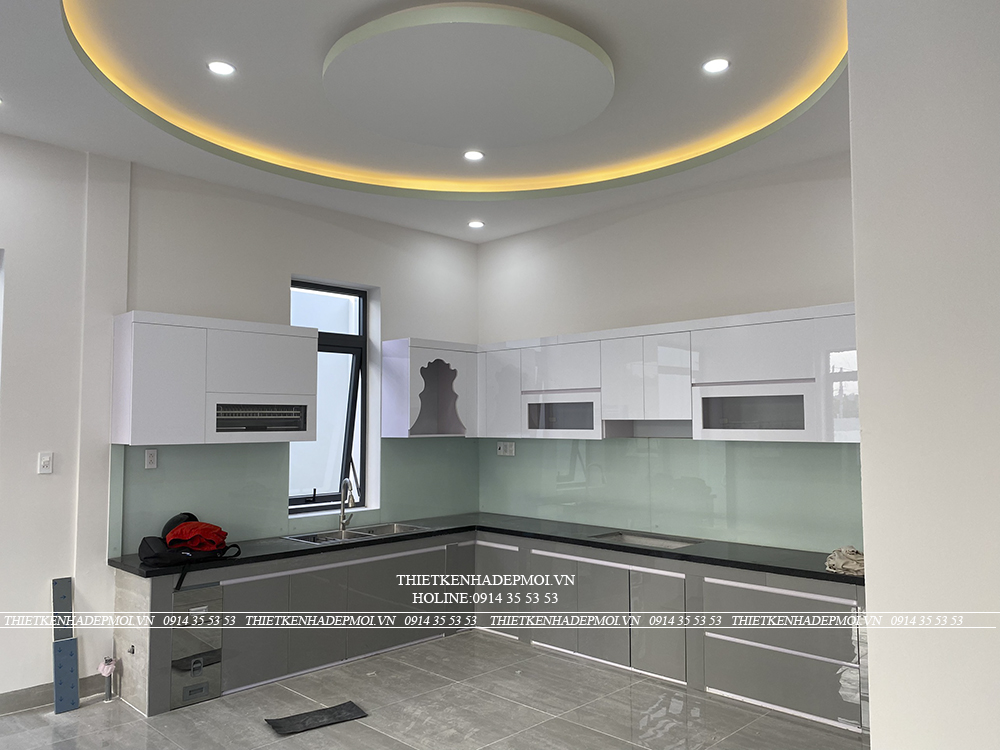Hình ảnh thi công hoàn thiện biệt thự nhà chị tuyết - bình dương