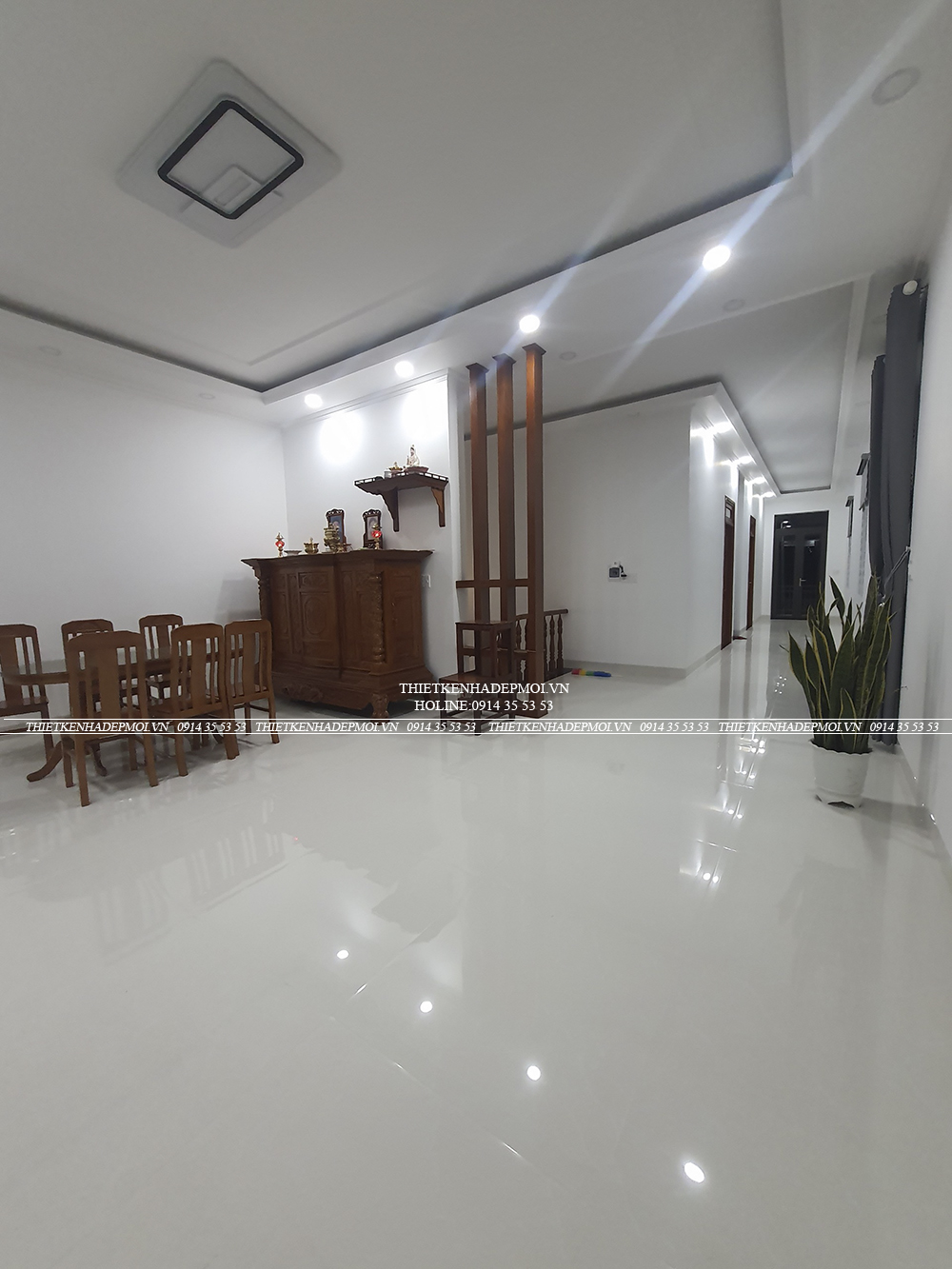 Hình ảnh thi công hoàn thiện nhà anh thoại - bình phước