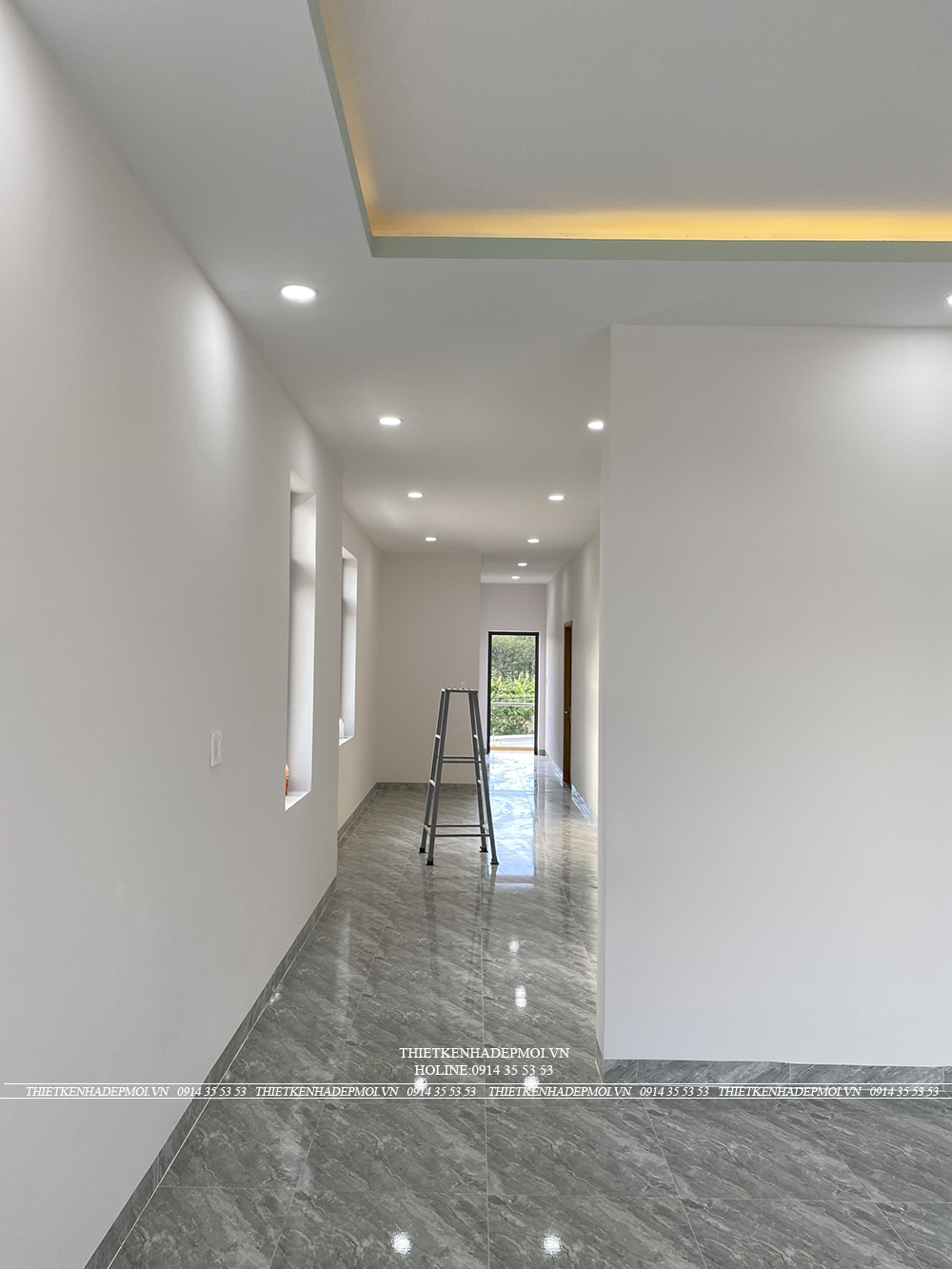 Hình ảnh thi công hoàn thiện biệt thự nhà chị tuyết - bình dương