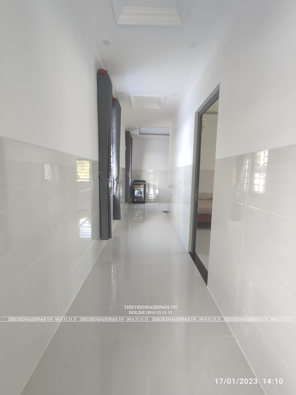 Hình ảnh thi công thực tế nhà chị thu - bình phước
