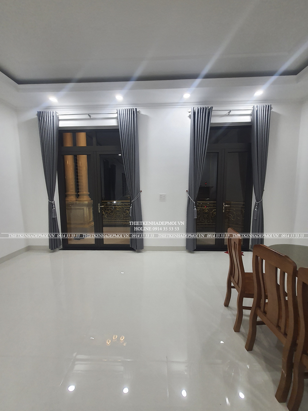 Hình ảnh thi công hoàn thiện nhà anh thoại - bình phước
