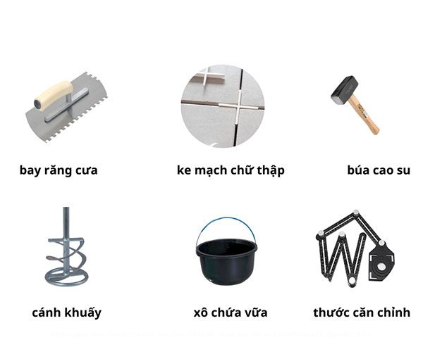 Quy trình ốp gạch tường