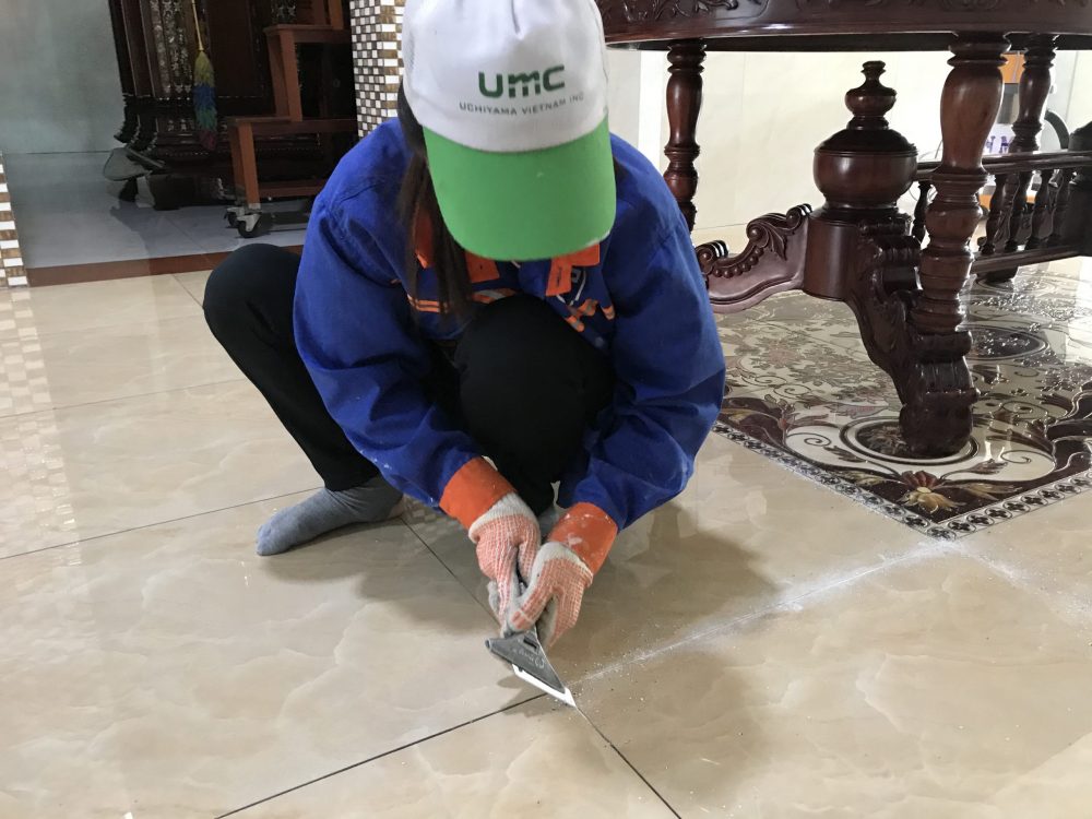 Quy trình thi công ốp gạch nền