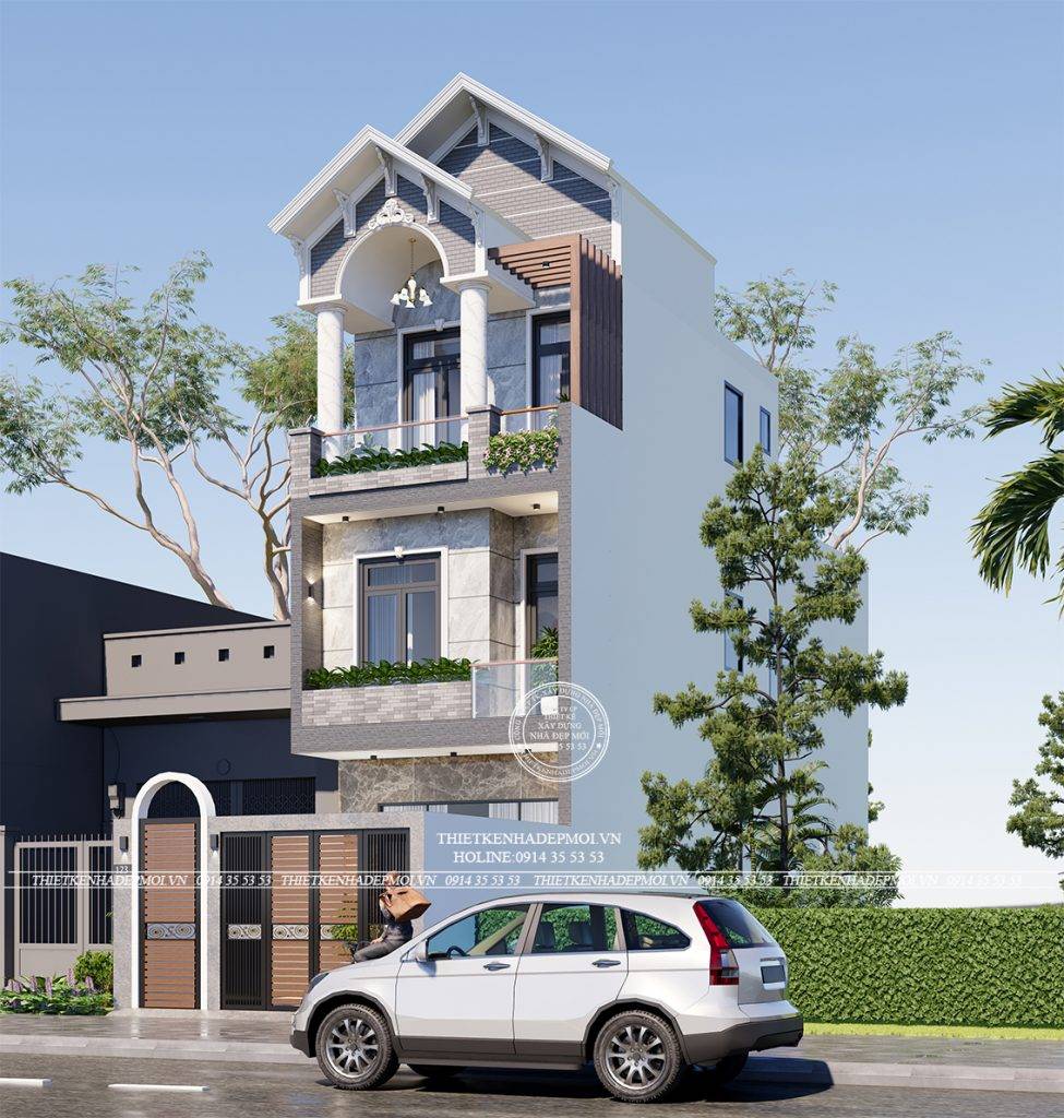 nhà phố 3 tầng mái thái