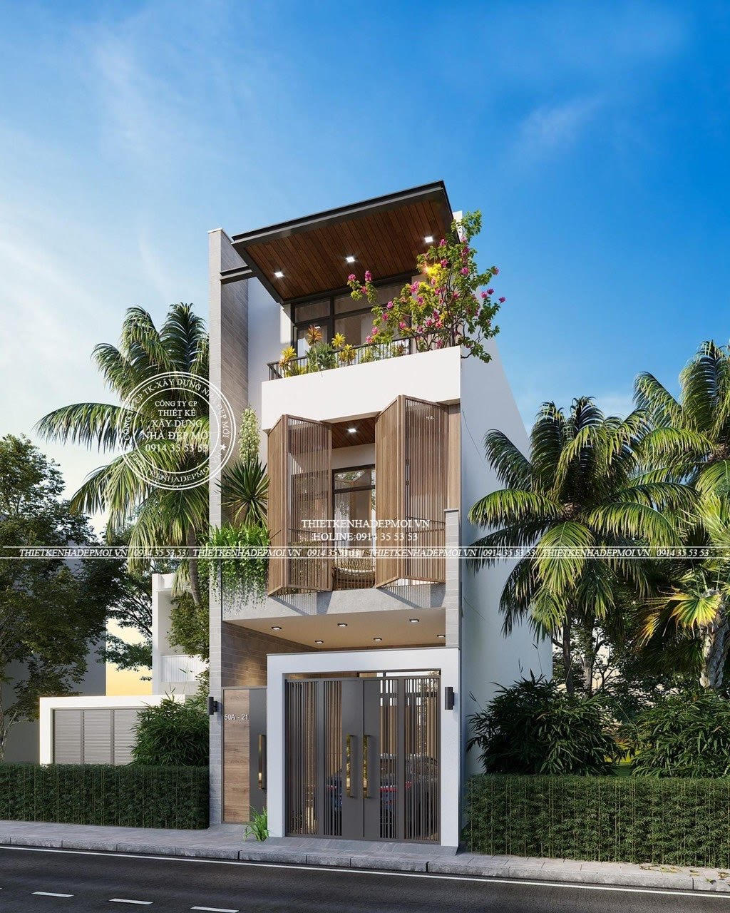 nhà phố phong cách hiện đại