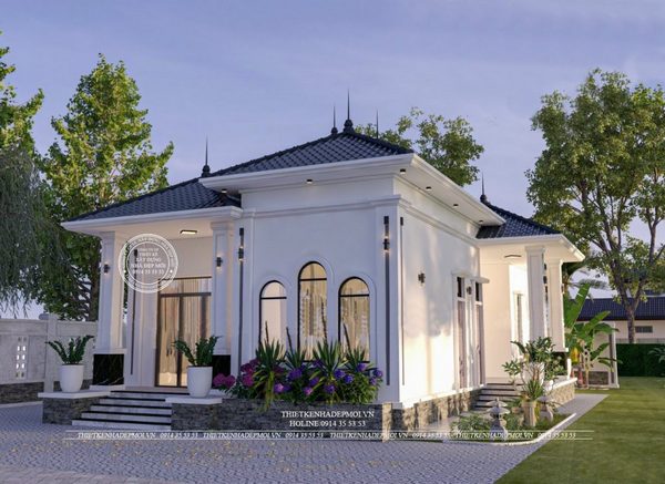  mẫu biệt thự sân vườn 1 tầng 