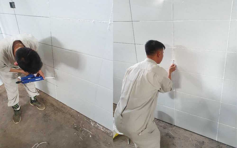 Quy trình ốp gạch tường
