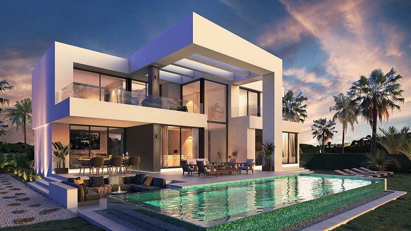 biệt thự 2 tầng có bể bơi