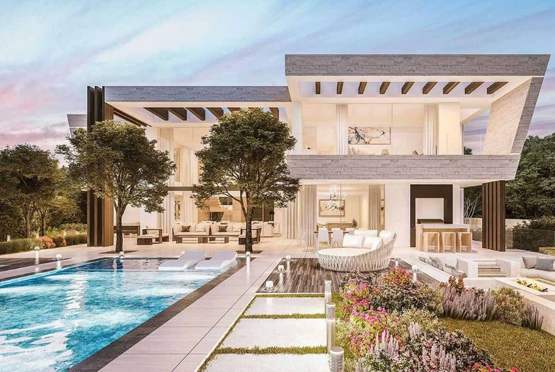 biệt thự 2 tầng có bể bơi