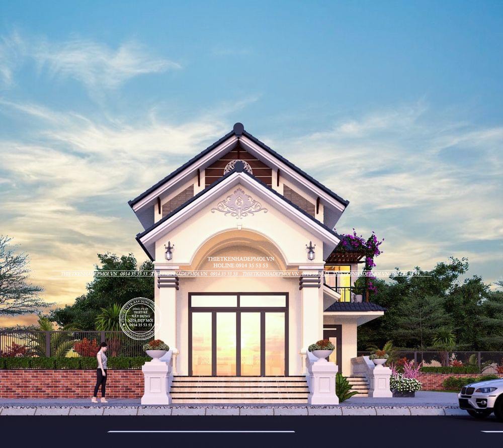 nhà gác lửng mái thái 2