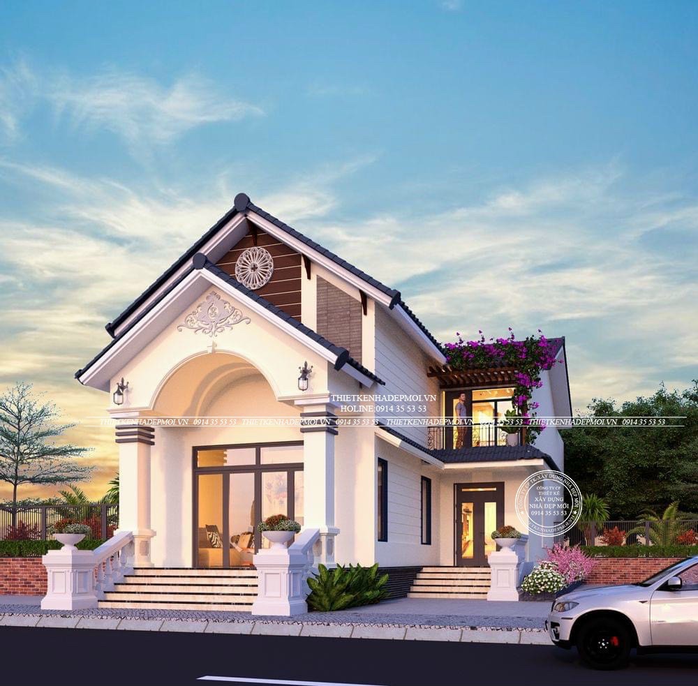 nhà gác lửng mái thái