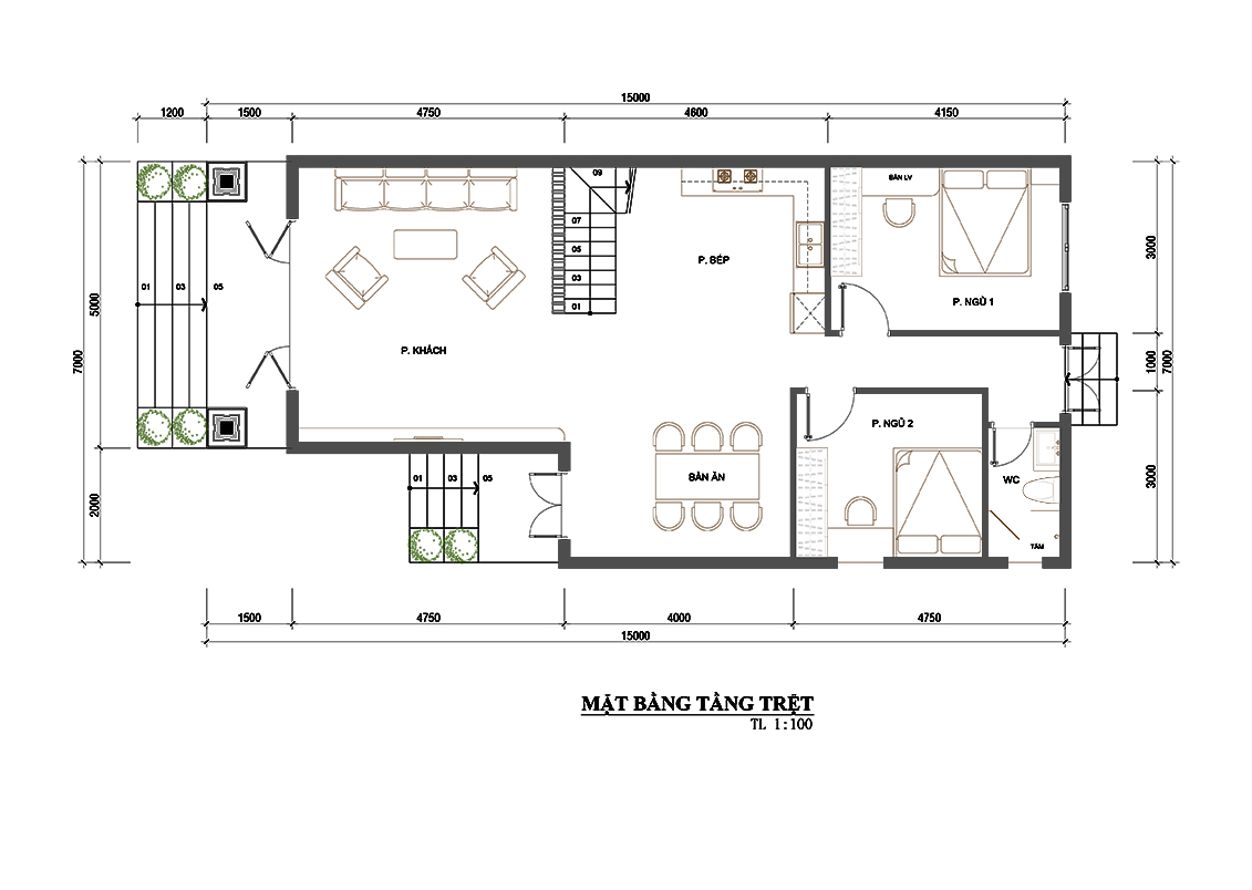Mẫu thiết kế nhà gác lửng mái thái ấn tượng - anh phương (bình dương)