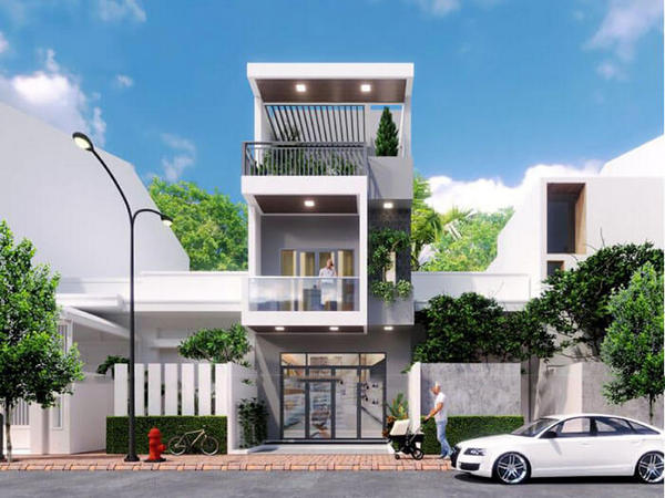 100+ mẫu nhà phố 2 tầng 1 tum do kts thiết kế cực đẹp