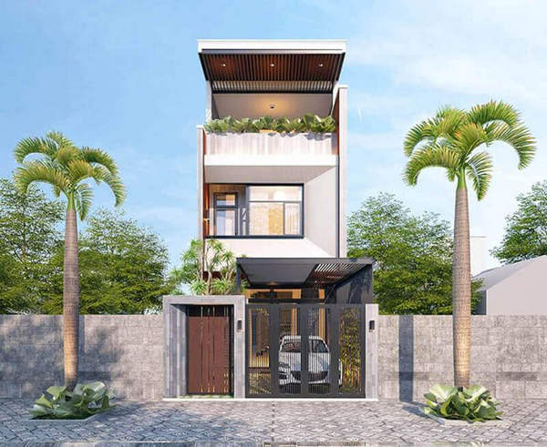 100+ mẫu nhà phố 2 tầng 1 tum do kts thiết kế cực đẹp