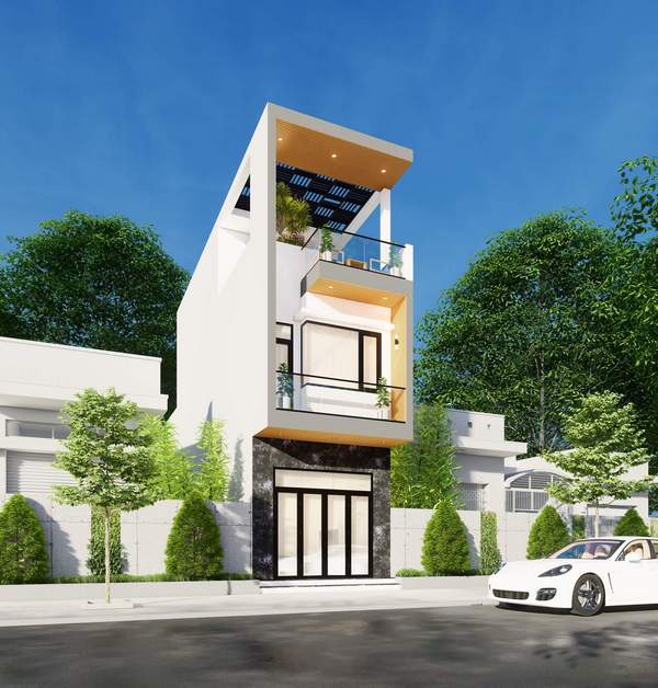 100+ mẫu nhà phố 2 tầng 1 tum do kts thiết kế cực đẹp