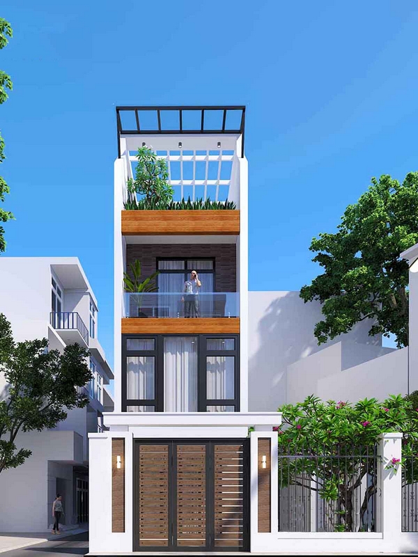 Nhà phố 3 tầng không ban công lấy sáng thế nào?