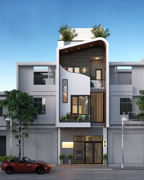 Nhà phố 3 tầng không ban công lấy sáng thế nào?