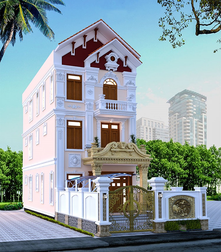 nhà phố 3 tầng mái thái