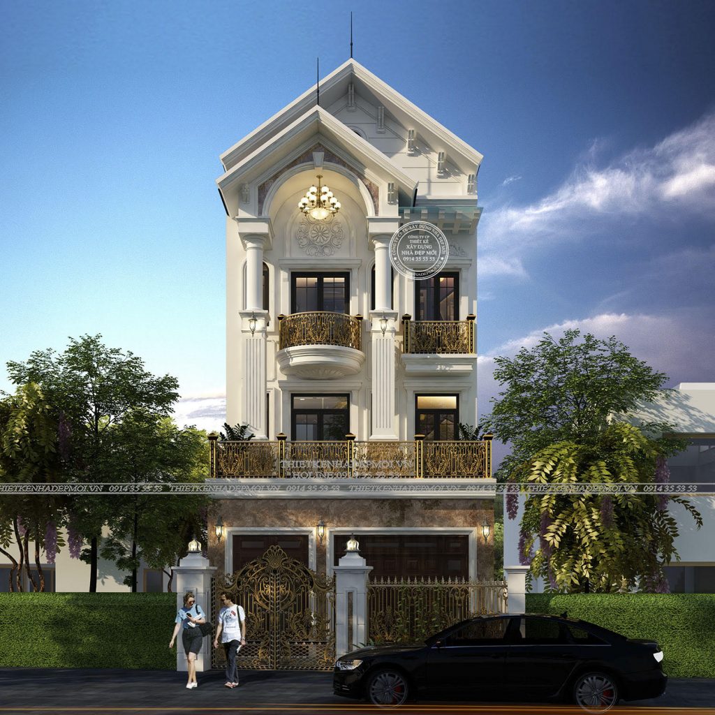 nhà phố 3 tầng mái thái