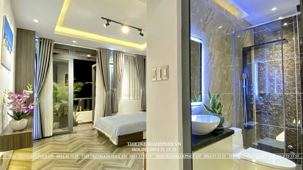 Hình ảnh thi công hoàn thiện nhà anh hùng - gò vấp