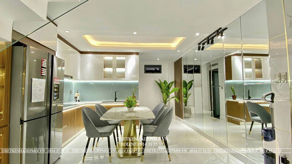 Hình ảnh thi công hoàn thiện nhà anh hùng - gò vấp