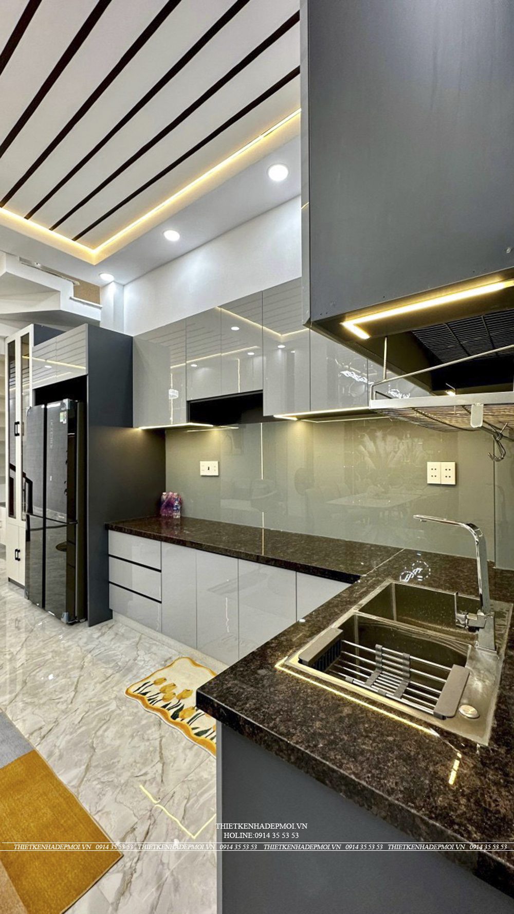 Hình ảnh thi công hoàn thiện nhà anh trí - quận 12