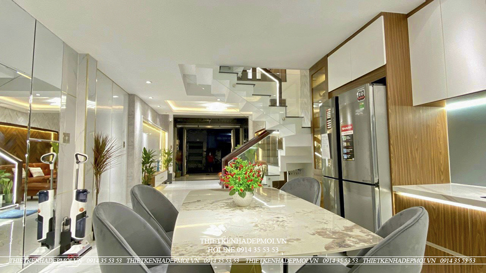 Hình ảnh thi công hoàn thiện nhà anh hùng - gò vấp
