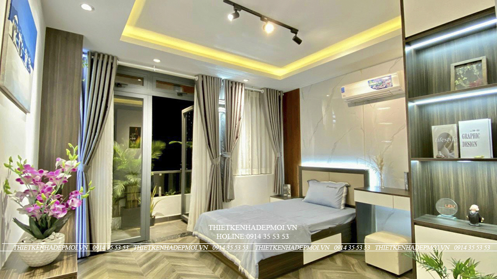 Hình ảnh thi công hoàn thiện nhà anh hùng - gò vấp