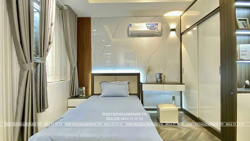 Hình ảnh thi công hoàn thiện nhà anh hùng - gò vấp