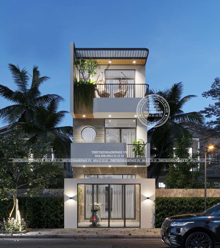 Mẫu nhà phố 3 tầng