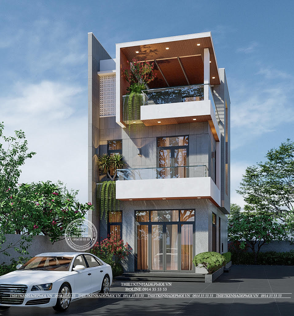 Mẫu nhà phố hiện đại 3 tầng