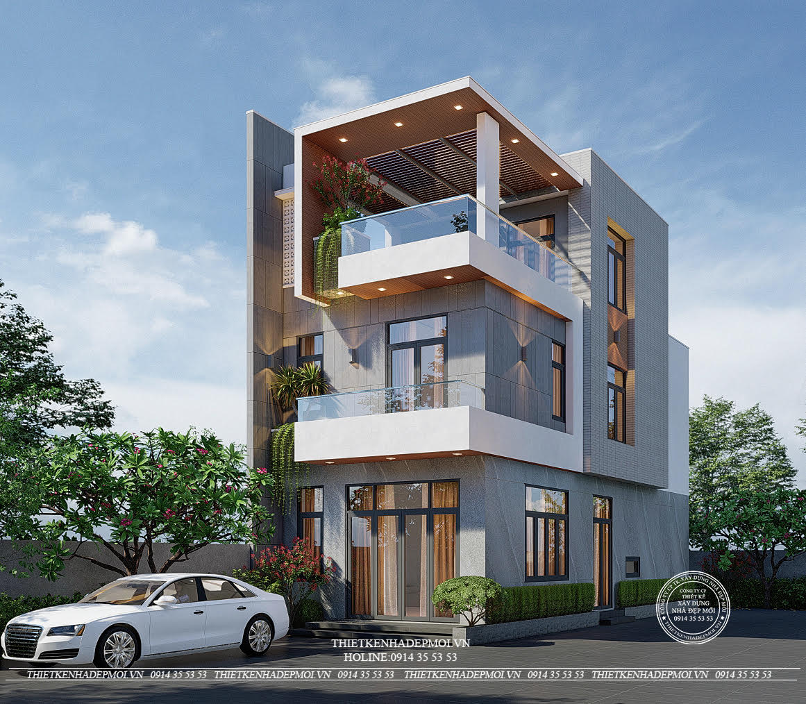 Mẫu nhà phố hiện đại 3 tầng