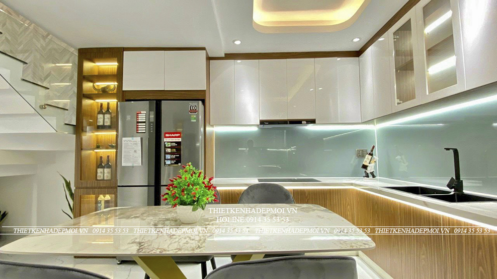 Hình ảnh thi công hoàn thiện nhà anh hùng - gò vấp