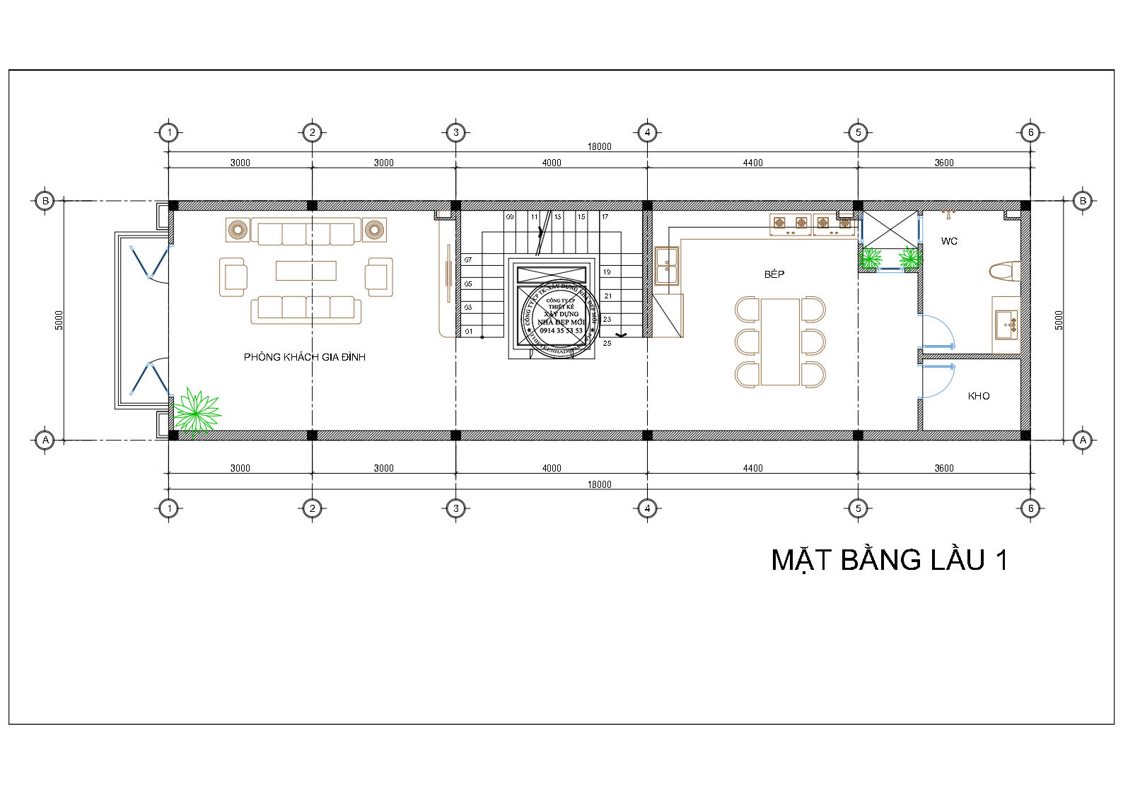 mẫu nhà ở kết hợp văn phòng