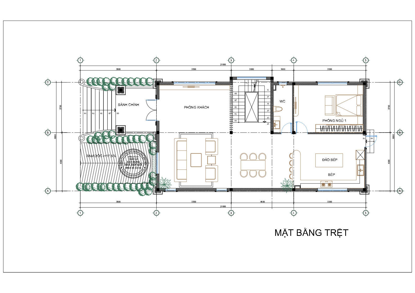 mẫu biệt thự 1 hầm 2 lầu phong cách tân cổ điển