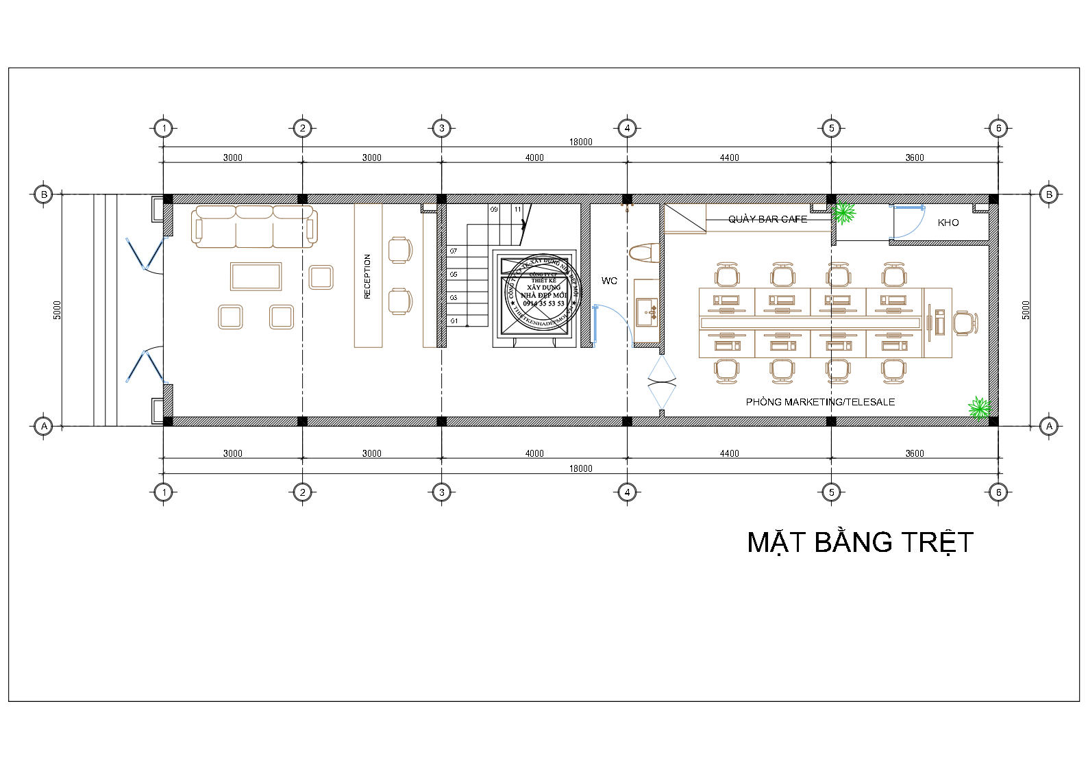 mẫu nhà ở kết hợp văn phòng