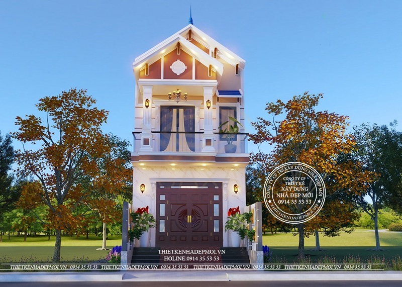 Nhà mái thái 2 tầng 