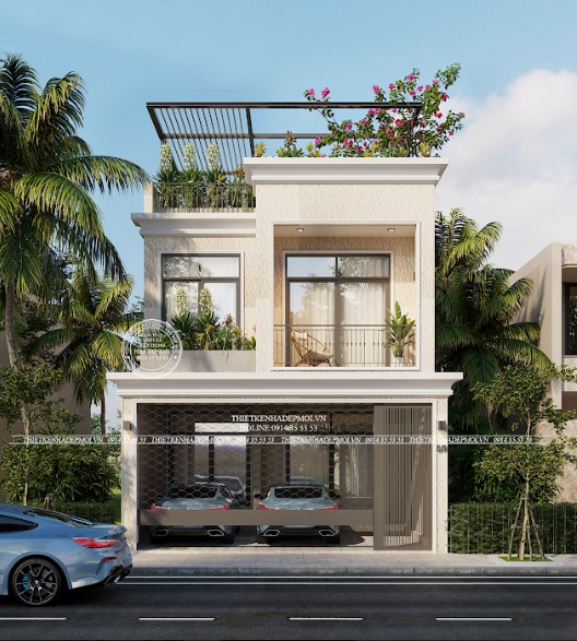 nhà 1 lầu 1 trệt đẹp mái bằng