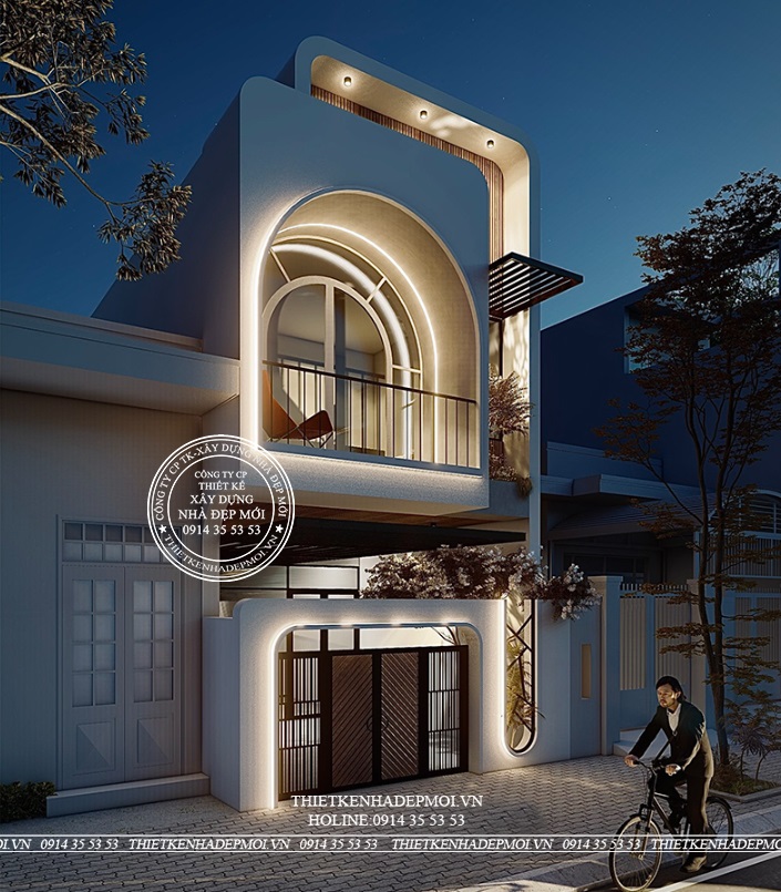 nhà đẹp mới 2 tầng phong cách hiện đại