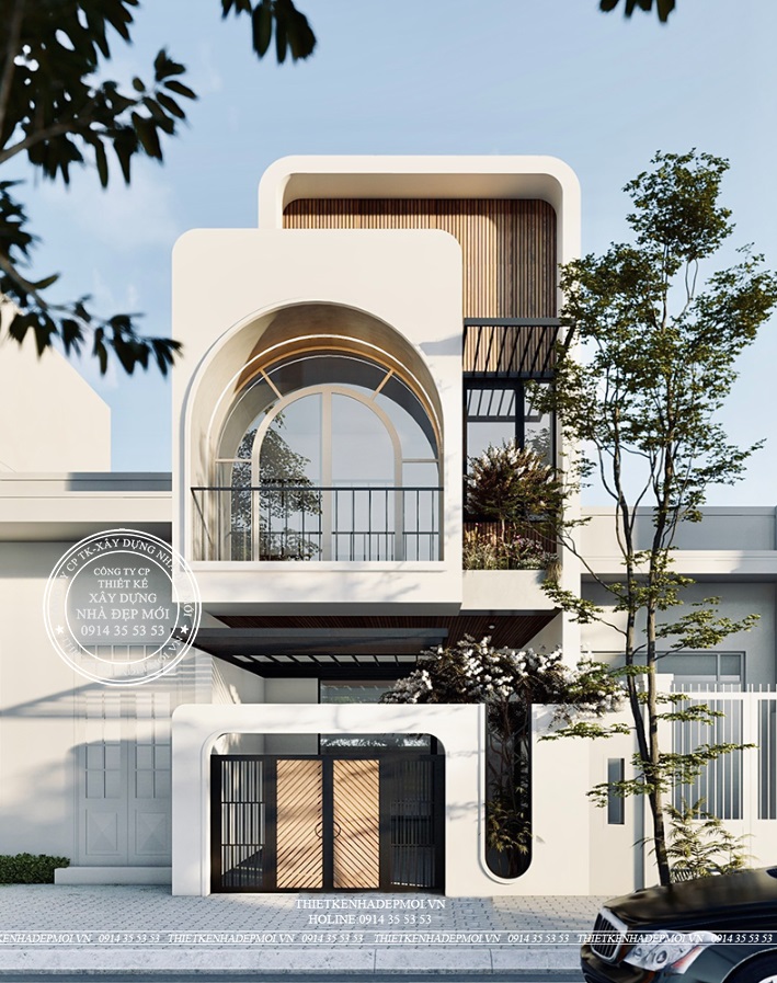 nhà đẹp mới 2 tầng phong cách hiện đại