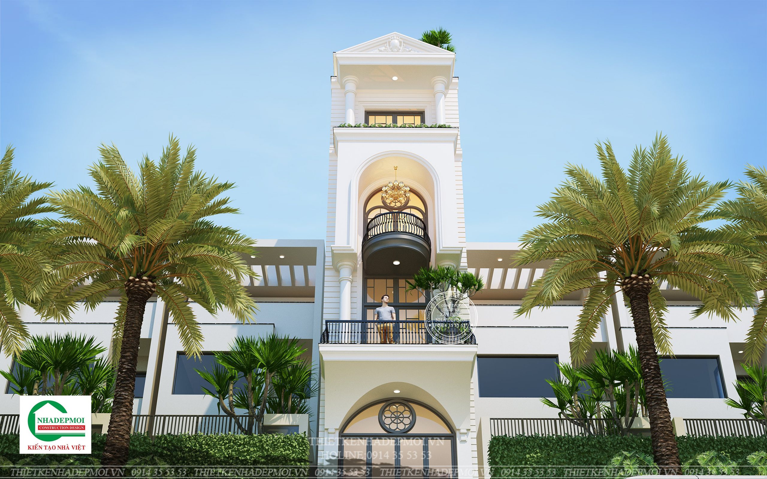nhà phố tân cổ điển