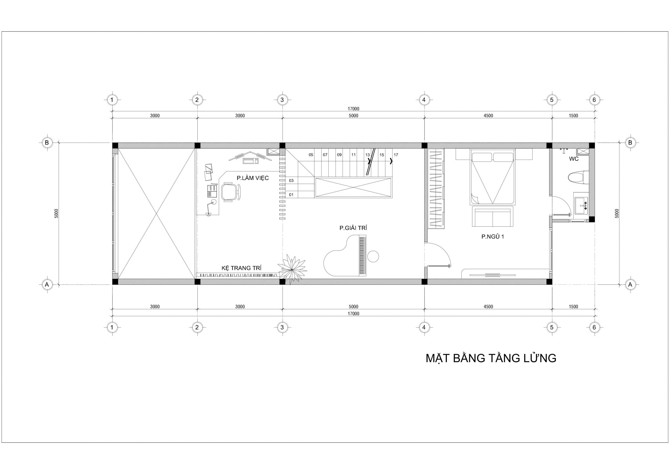 tầng lửng nhà 1 trệt 1 lửng 2 lầu 1 sân thượng