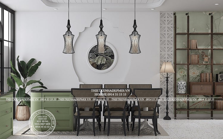 Mẫu nội thất phong cách indochine sang trọng