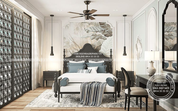 Mẫu nội thất phong cách indochine sang trọng
