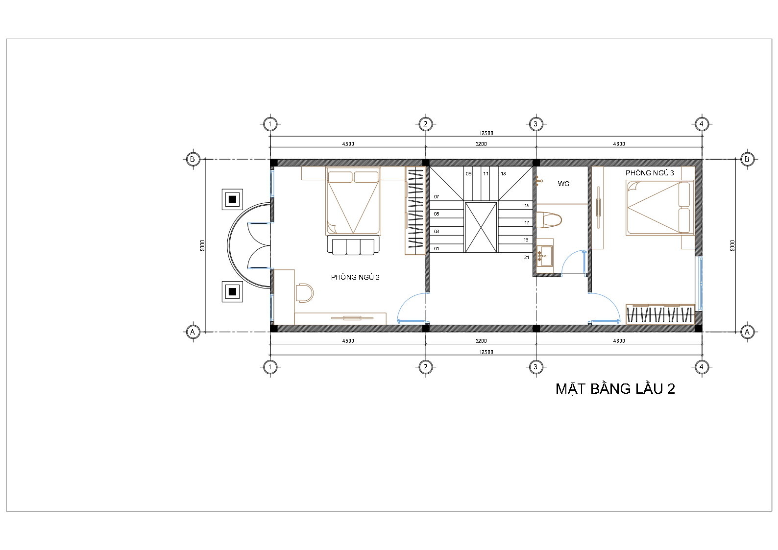 nhà phố mái thái 3 tầng hiện đại