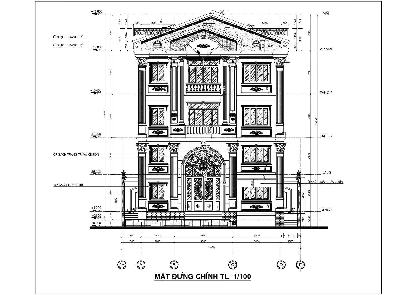 Biệt thự tân cổ điển 4 tầng mái nhật đẹp sang trọng, ấn tượng - anh vũ (tphcm)