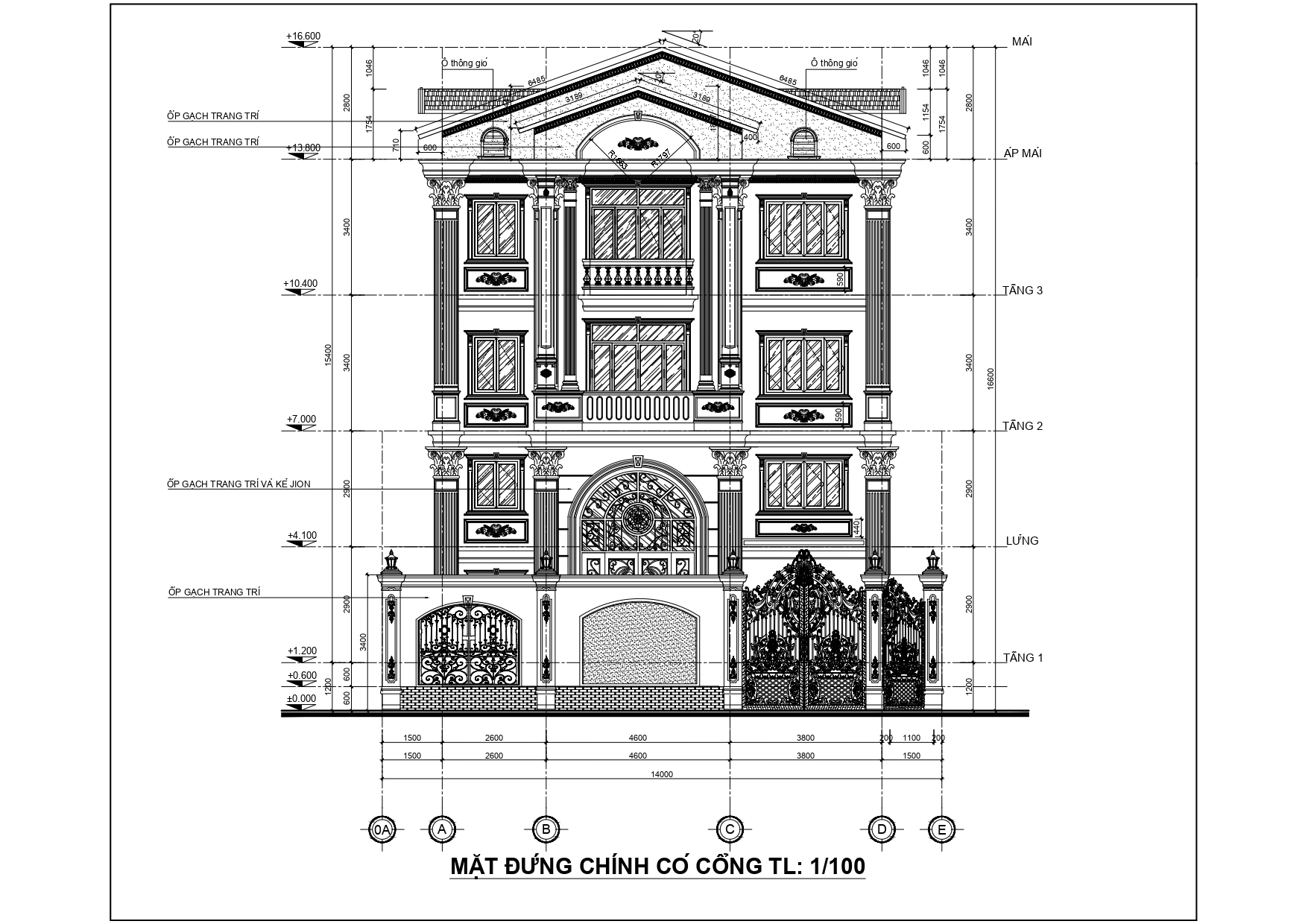 Biệt thự tân cổ điển 4 tầng mái nhật đẹp sang trọng, ấn tượng - anh vũ (tphcm)