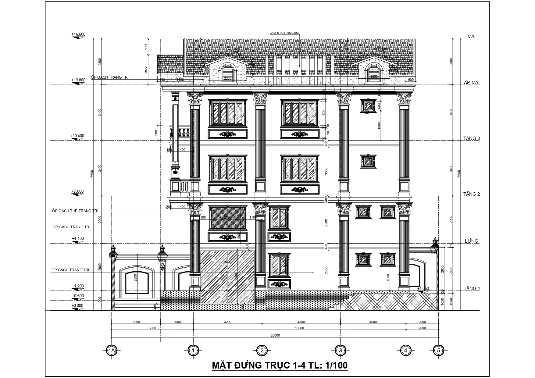 Biệt thự tân cổ điển 4 tầng mái nhật đẹp sang trọng, ấn tượng - anh vũ (tphcm)