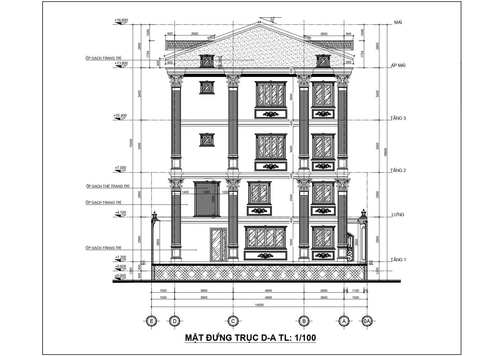 Biệt thự tân cổ điển 4 tầng mái nhật đẹp sang trọng, ấn tượng - anh vũ (tphcm)